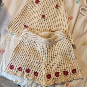 Zara Beige Knit Matching Set